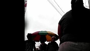 she was doing her shopping in the market