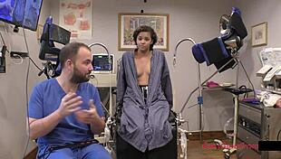 Hey, rebel wyatt gets a close-up entrance physical at tampa university with pussy spreading