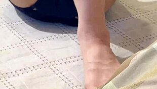 Capturing Intimate Moments Before Passionate Wife Encounter in Bedroom