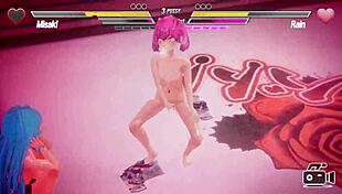 lesbian battle turns into pussy sex