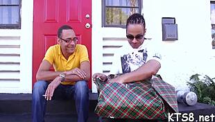 A Ladyboy Encounters A Massive Cock