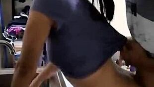 chica linda mexicana amateur gets fucked while washing dishes