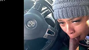 ebony snowboarder, are you giving blowjob on the street