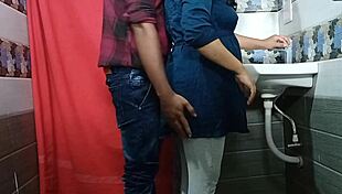 secretary gets fucked hard by unmarried boss in office bathroom with hindi voice