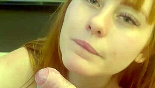 Redhead Neighbor Receives Birthday Cock Gift