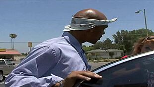 charlie fire takes huge black cock in her ass for facial