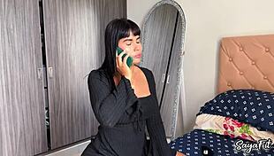 sayafit seduces boyfriend with butt plug in big ass squirting