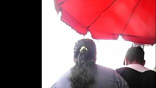 she was doing her shopping in the market