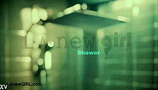 Asian teen model relaxes in a sensual bath