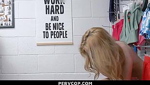 Teen Shoplifter's Naughty Police Favor