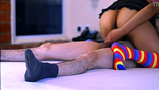 This beautiful sister hooks up with her stepbrother's friend in a hidden hotel