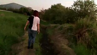 Latina Teen Fucks On Hill In Public Exhibition