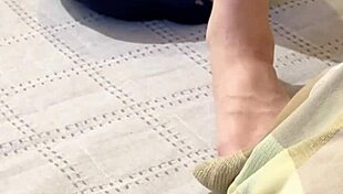 Capturing Intimate Moments Before Passionate Wife Encounter in Bedroom