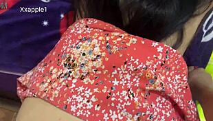 Friend's Wife Has Pretty Boobs And I Like To Fuck Her Standing Doggystyle