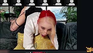 Everyone watches my boyfriend fuck me on Zoom.