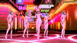 Hatsune Miku And Megurine Luka Perform World End Dancehall