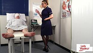 British nurse voyeur instructing sub patient