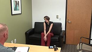 Zelda casting pov interview on the sofa with rough elements