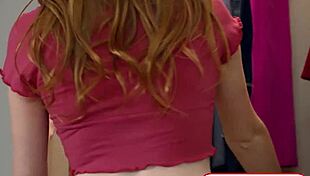 Stepsister wants stepbro to fuck her and hot redhead teen enjoys hot sex.