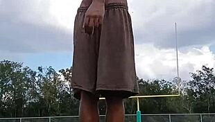 Athletic Brunette Shares Good Moments