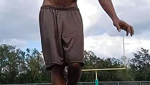 Athletic Brunette Shares Good Moments