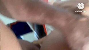 Wife Giving to Husband in Street and Arriving Home for Intimate Moment