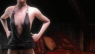 Girl Fucked By Floating Dildo In Solo Action