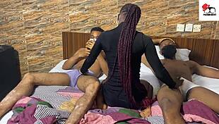 i'm hooked on this amateur threesome with hot guest guy