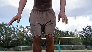 Athletic Brunette Shares Good Moments