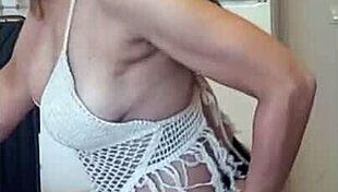 the wife makes her husband beg for a strapon pegging