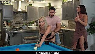 Freeusing my stepmom Nina Dolci and stepsister Jazmin Luv