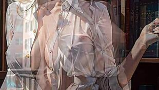 i saw the ai blonde librarian flash her pussy, but i think its a error or something