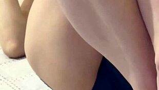 Capturing Intimate Moments Before Passionate Wife Encounter in Bedroom