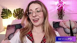 Revealme sensual milfs steamy dildo sucking show