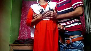 Teacher Fucks Student for Bringing Mobile in Class Real Hot Desi Girl Doggy Sex