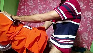 Teacher Fucks Student for Bringing Mobile in Class Real Hot Desi Girl Doggy Sex