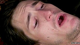 Busty Blonde Mistress Anal Fucks Male Submissive