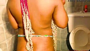 hardcore threesome in bathroom with ebony and interracial fucking