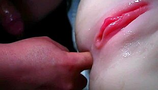 i slipped my finger and my tool into this hairless intimate zone with double penetration