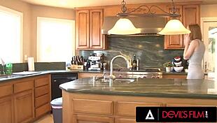 I got gangbanged by four horny lesbians with strap-ons