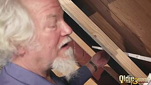 Kiara and mia both fuck an old man and share his cum after a hot fuck