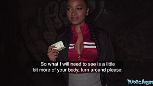 Public agent - french ebony babe loved getting fucked during hard sex