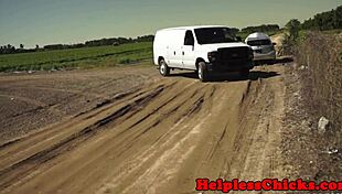 Picked Up Nineteen Year Old Babe Gets Rough Fucked In Bondage