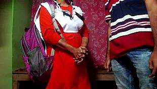 Teacher Fucks Student for Bringing Mobile in Class Real Hot Desi Girl Doggy Sex