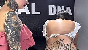 Getting Fucked in Tattoo Studio After Anitta Tattoo!