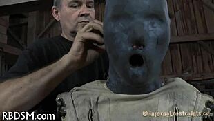 Manacled cutie endures demeaning domination and intense sucking