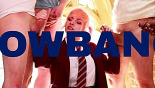 Gorgeous british 18 year old GIVING HEAD to horny neighbor in homemade foreplay