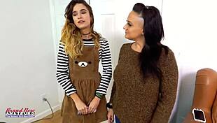 skinny big titted pamela morrison gypsy pokes pussy, gives wet bj