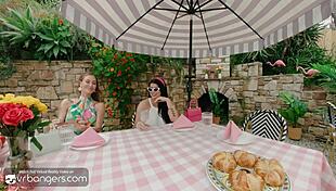 vr bangers three horny wives lure you into steamy foursome at palm royale club pt 1