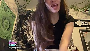 Horny Latina Teen Rubs Her Plump Pussy Lips